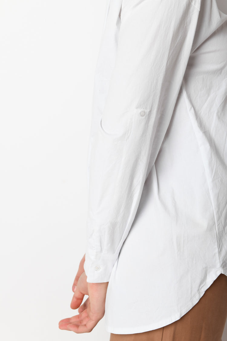 Camicia oversize in cotone stretch