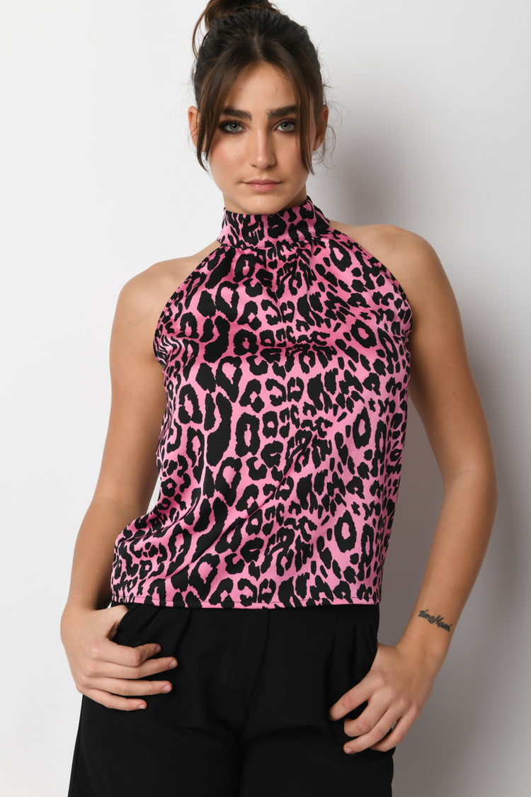 Top a stampa animalier